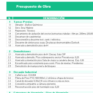 Plantilla de presupuesto